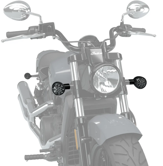 Indian Motorcycle Smoked Front Turn Signal Assembly
