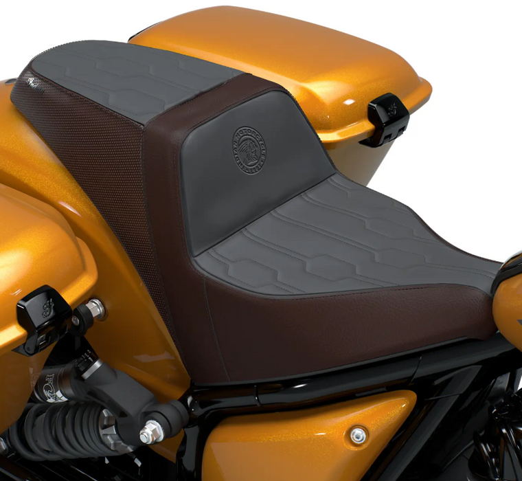 2-Up High Bolster Seat - Two-Tone Black & Brown