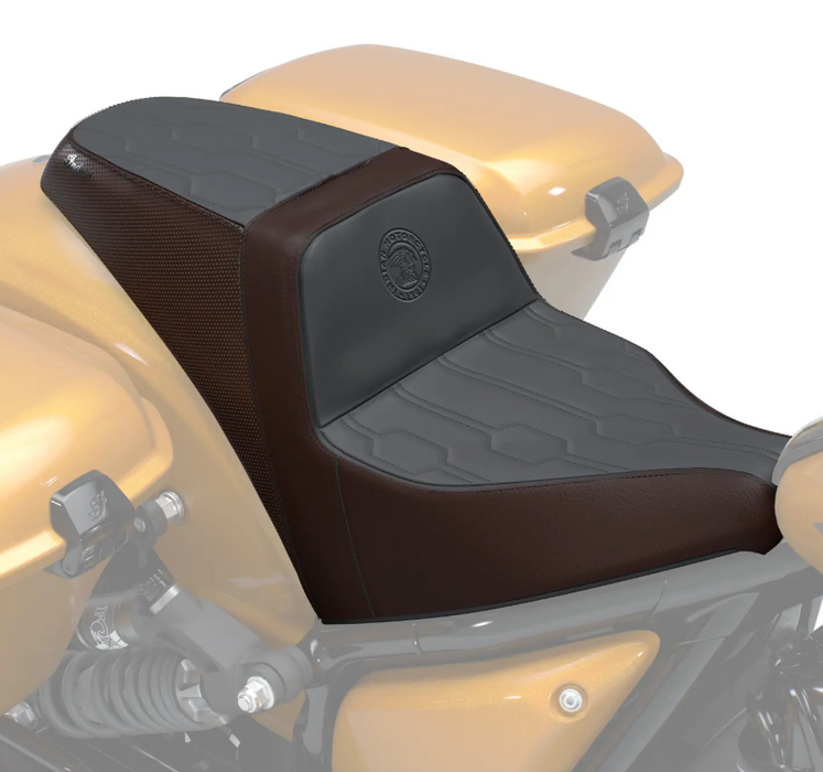 2-Up High Bolster Seat - Two-Tone Black & Brown