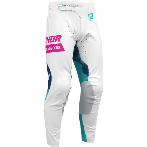 Launchmode Bleach Pants - White/Aqua