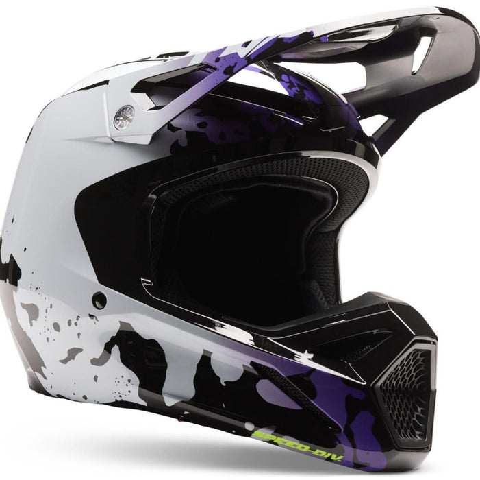 Fox Racing Youth V1 Morphic - Blueberry Size Blk/Wht
