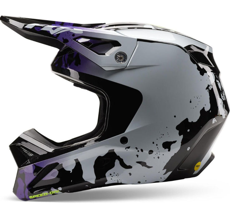 Fox Racing Youth V1 Morphic - Blueberry Size Blk/Wht