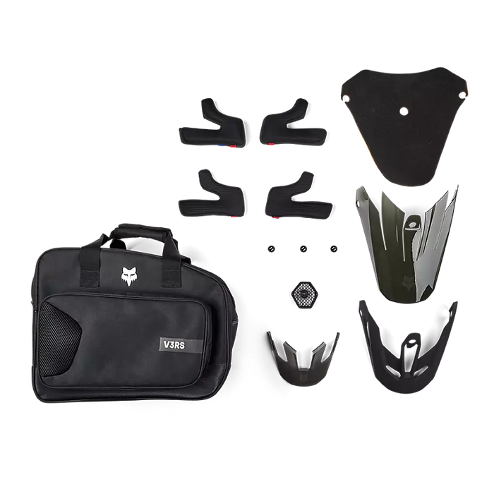 V3 RS Carbon Solid Helmet  - Matte Black