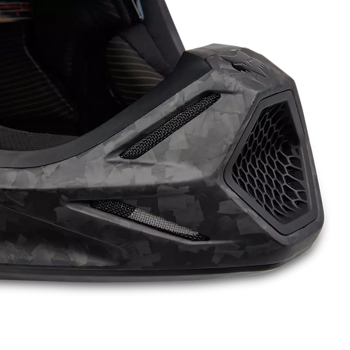 V3 RS Carbon Solid Helmet  - Matte Black