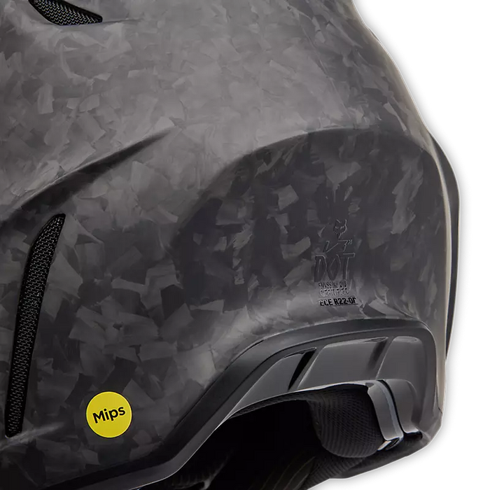 V3 RS Carbon Solid Helmet  - Matte Black
