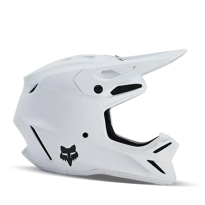 Fox Racing V3 Solid Helmet - Matte White