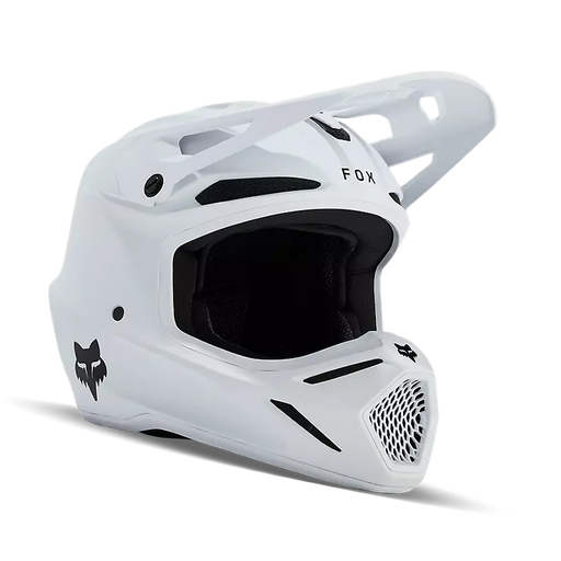 Fox Racing V3 Solid Helmet - Matte White