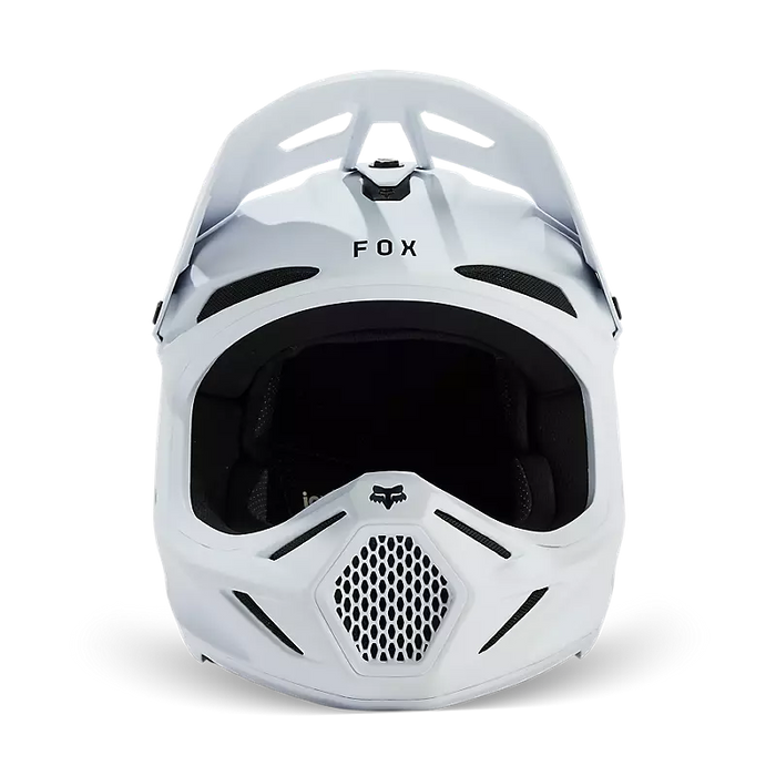 Fox Racing V3 Solid Helmet - Matte White