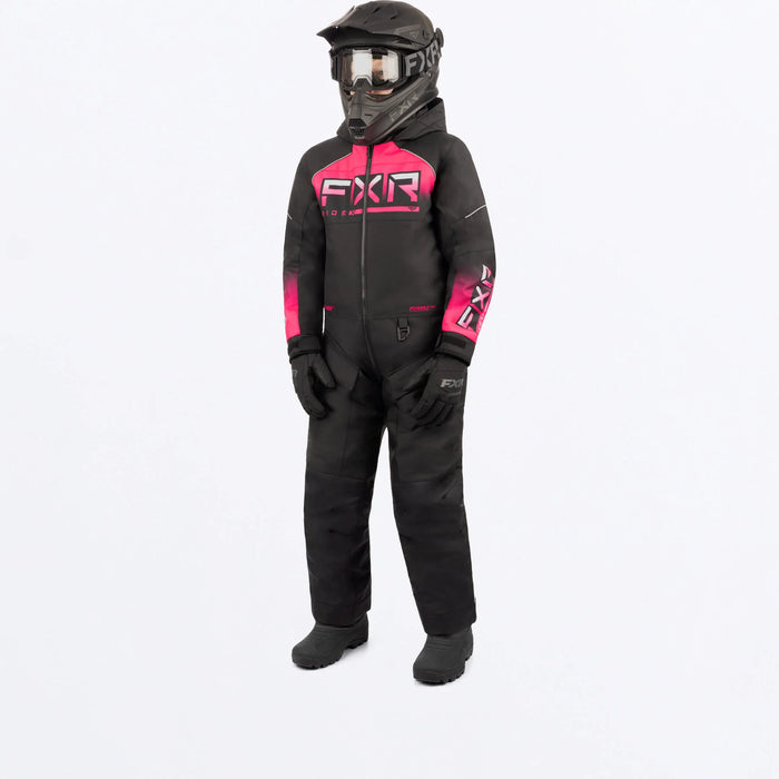 Youth Recruit Monosuit - Black/Pink