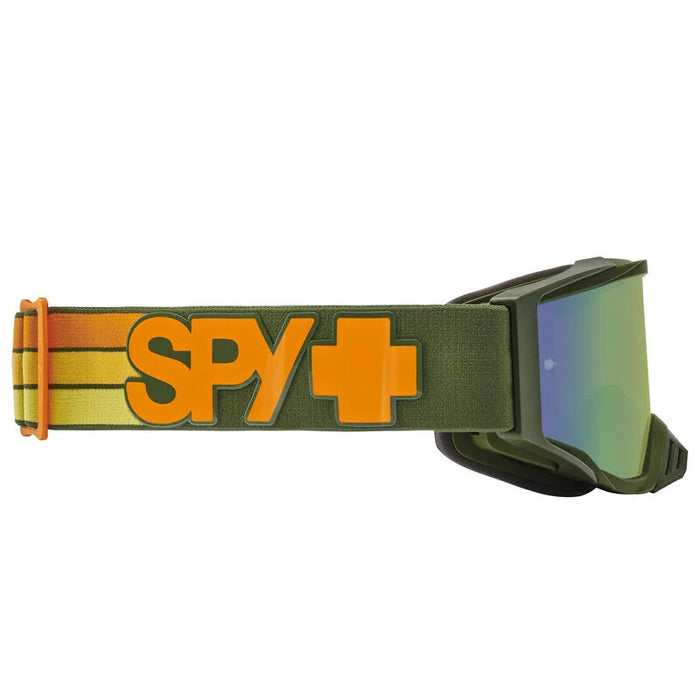 Spy Optics Goggles Foundation Plus  Speedway Matte Green -  Smoke Olive Mirror &  Clear