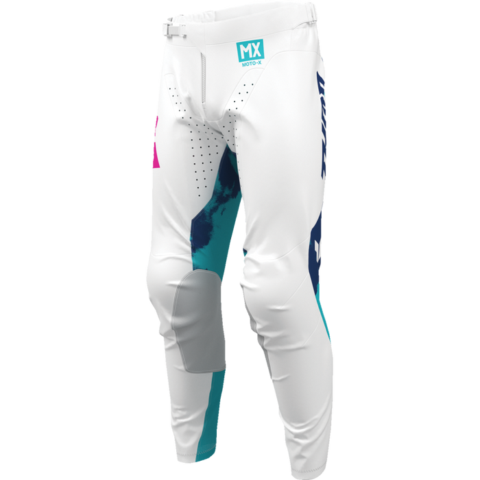 Launchmode Bleach Pants - White/Aqua