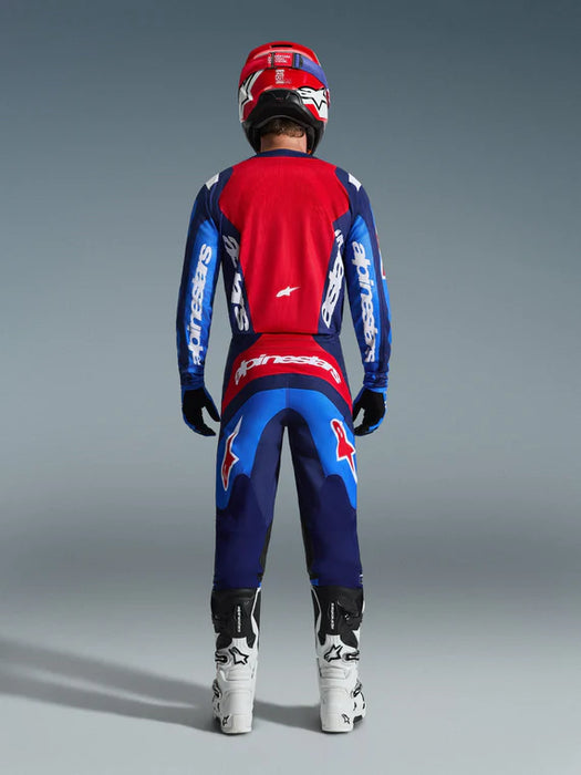 Fluid Grid Pants - Blue/Red