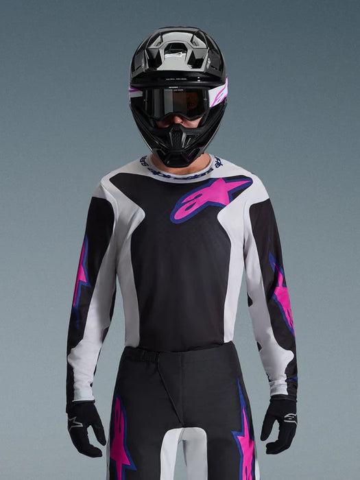 2026 Fluid Grid Jersey Black/Light Gray/Purple