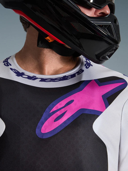 2026 Fluid Grid Jersey Black/Light Gray/Purple