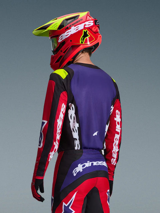 Fluid Grid Jersey - Red/Black/Purple