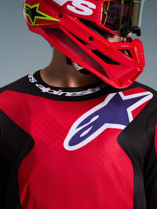 Fluid Grid Jersey - Red/Black/Purple