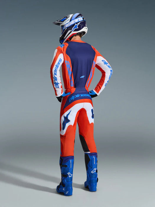 Fluid Grid Jersey - Orange/UCLA Blue