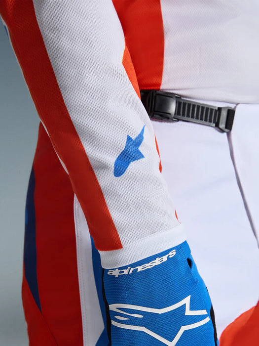 Fluid Grid Jersey - Orange/UCLA Blue