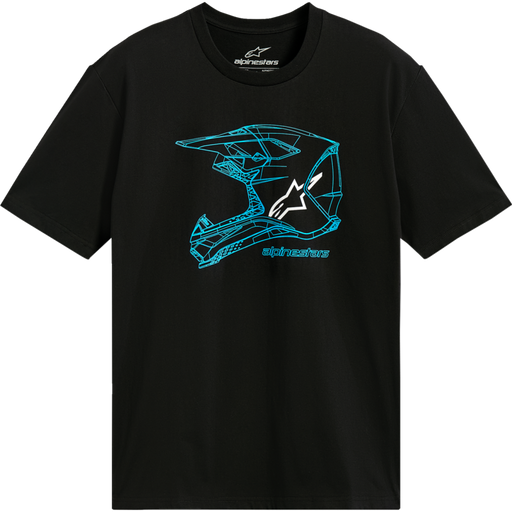 MX Helmet CSF Tee - Black/Blue