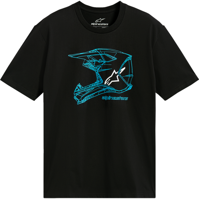 MX Helmet CSF Tee - Black/Blue