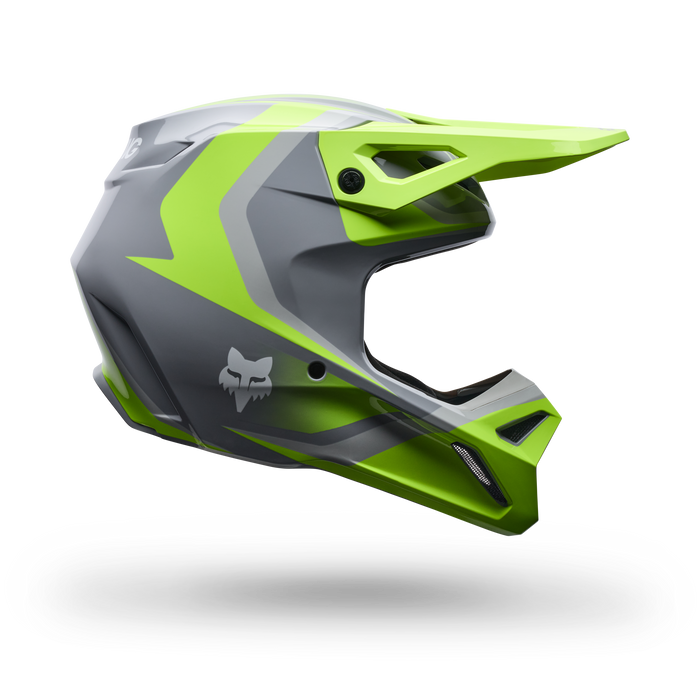 Fox Racing V1 Frame Helmet - Grey/Yellow