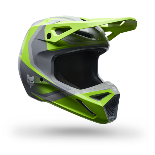 Fox Racing V1 Frame Helmet - Grey/Yellow
