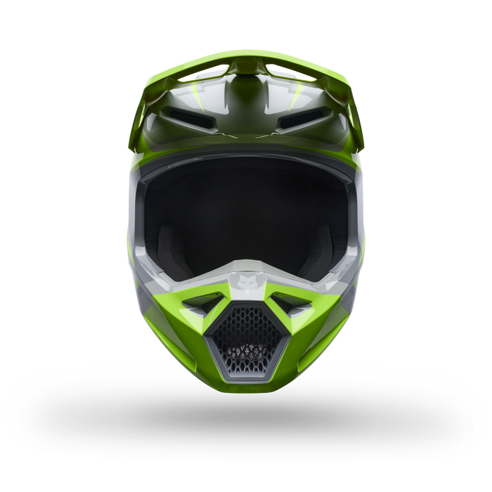 Fox Racing V1 Frame Helmet - Grey/Yellow