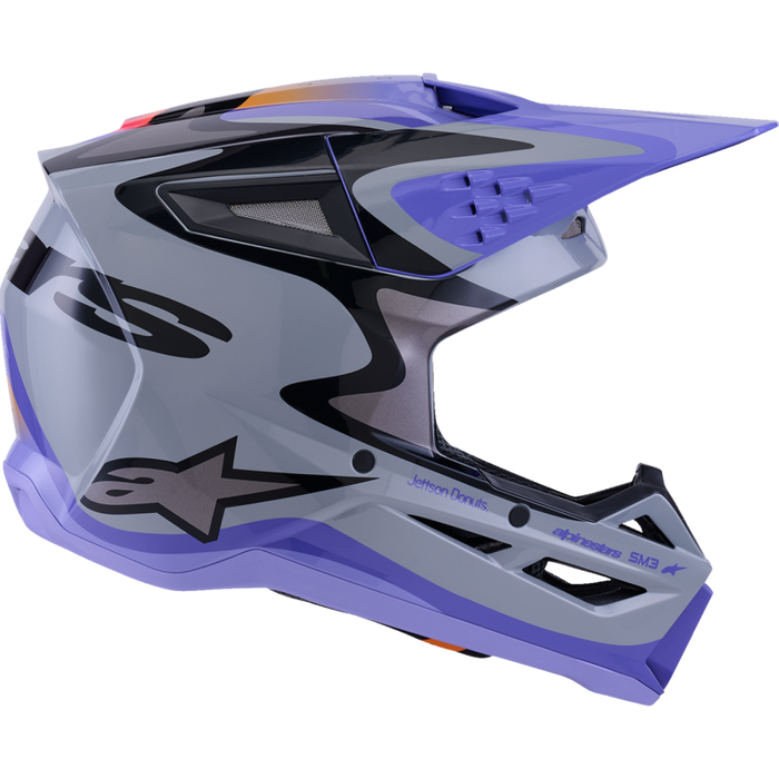 JETTSON S-M3 HELMET PURPLE/GRAY/BLACK