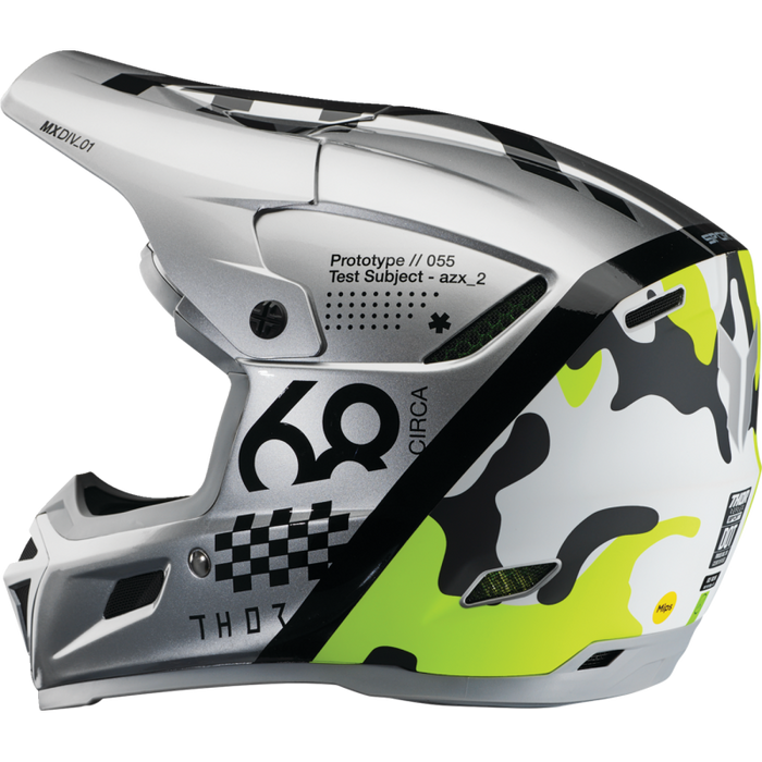 Reflex Sport Riot Helmet - Grey/Acid