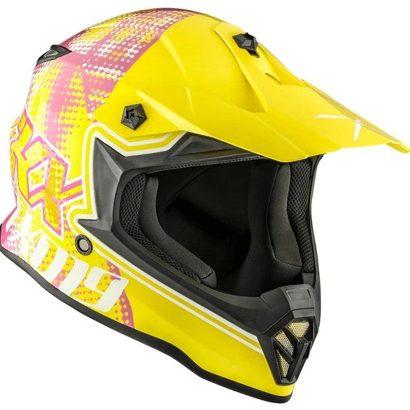 CKX Youth TX019Y Offroad Helmet - Gleam Yel/Pnk