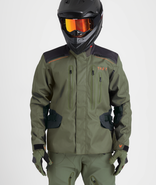 Range Adventure Jacket Green/Orange