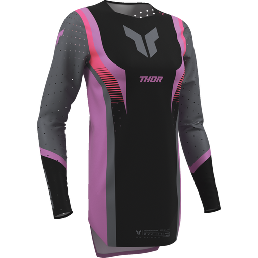 Ladies Sportmode Velocity Jersey - Black/Orchid