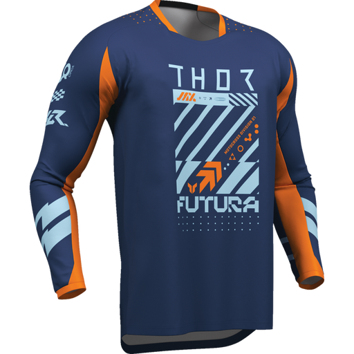 Launchmode Futura Jersey - Navy/Orange