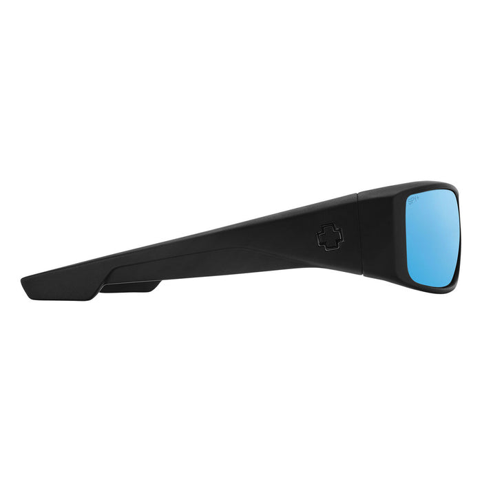 Spy Optics Sunglasses Logan Matte Black -  Happy Boost Polar Ice  Blue Mirror