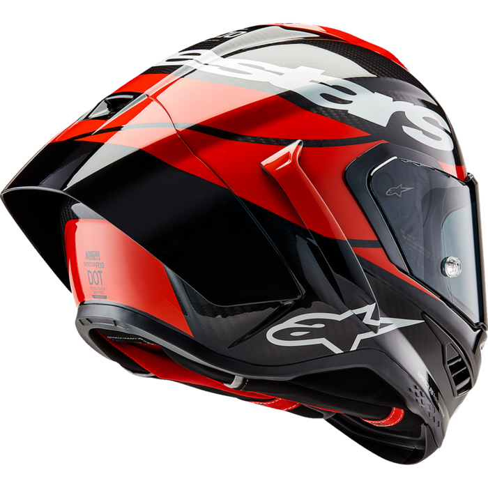 Supertech R10 Element Helmet - Carbon Black/Red/White
