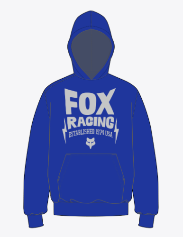 Youth Bolt Fleece Hoodie - Blue