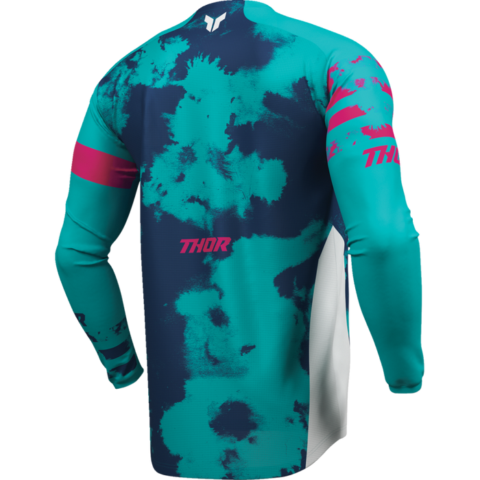 Launchmode Bleach Jersey - White/Aqua