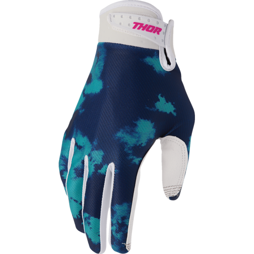 Launchmode Bleach Gloves - White/Aqua