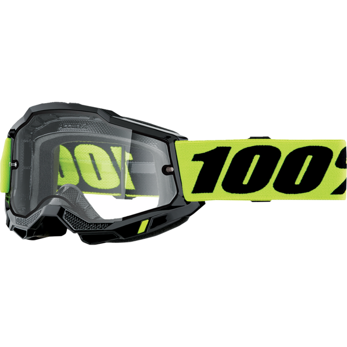ACCURI 2 ENDURO MOTO GOGGLE NEON YELLOW - CLEAR LENS