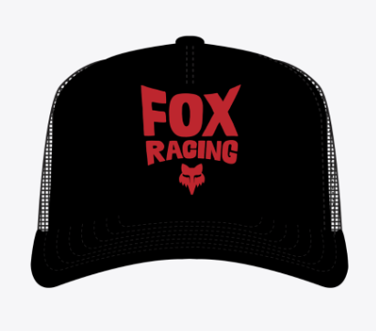 Youth Bolt Mesh Trucker Hat - Black/Red