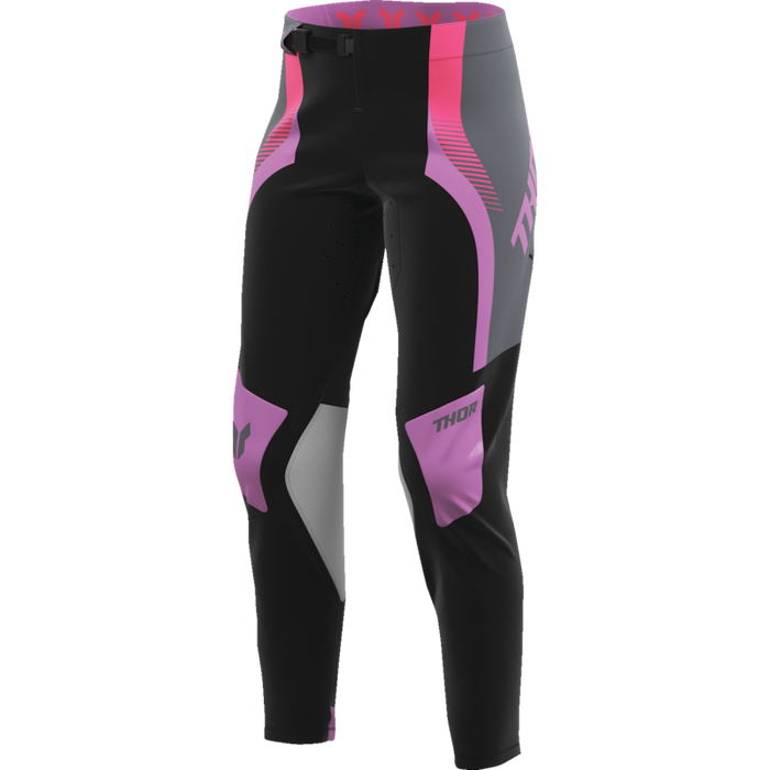 Ladies Sportmode Velocity Pants - Black/Orchird
