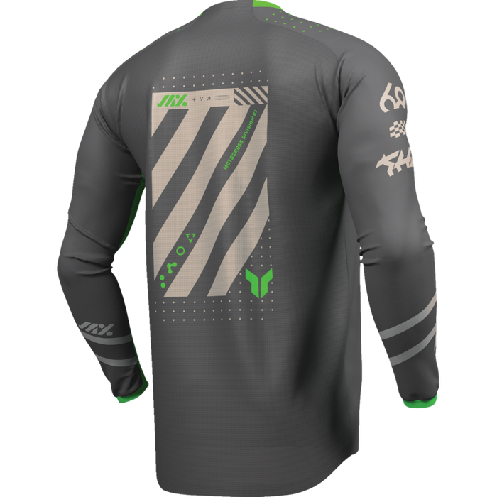 Launchmode Futura Jersey - Charcoal/Green