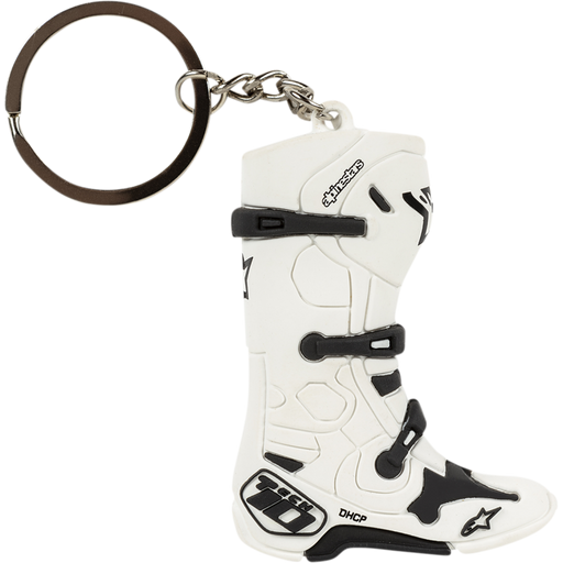 Tech 10 Boot Keychain - White