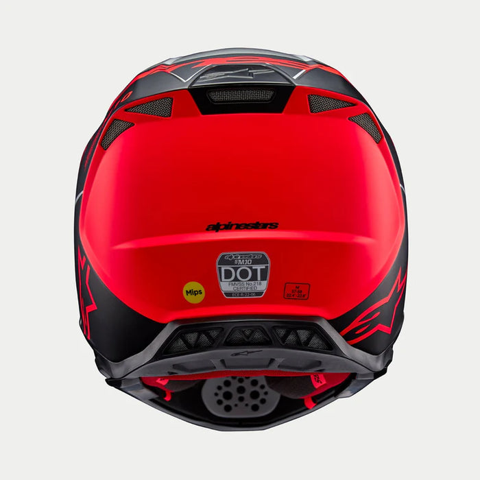 Supertech M10 Flood Helmet - Black/Gray/Red