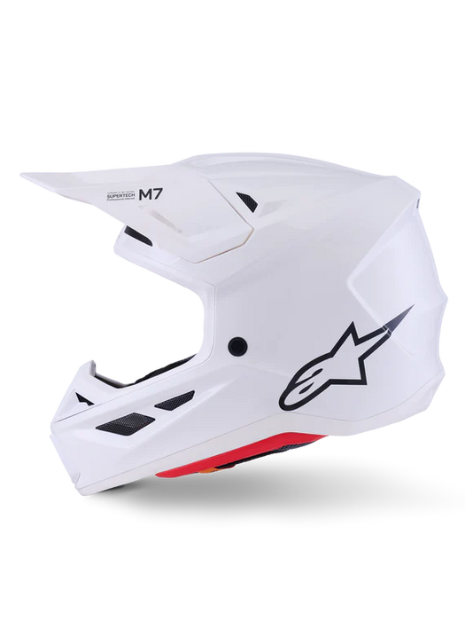 S-M7 Solid Helmet Ece06 - Gloss White