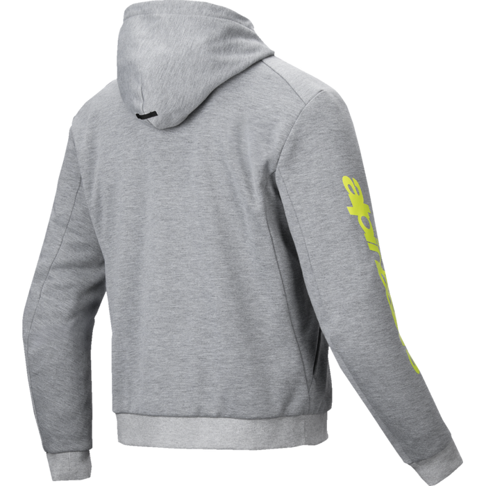 Chrome V2 Riding Hoodie - Grey/Yellow