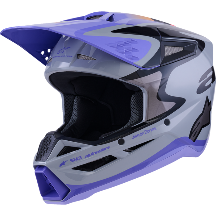 JETTSON S-M3 HELMET PURPLE/GRAY/BLACK