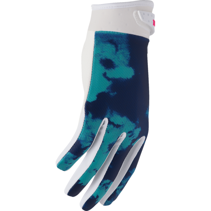 Launchmode Bleach Gloves - White/Aqua
