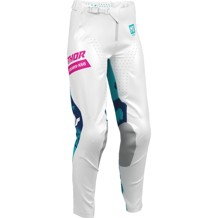 Thor Ladies Launchmode Bleach Pants - White/Aqua