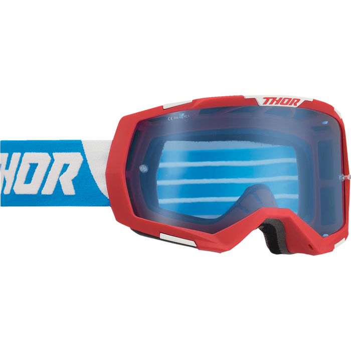 Regiment Goggle - Reb/Blue/White